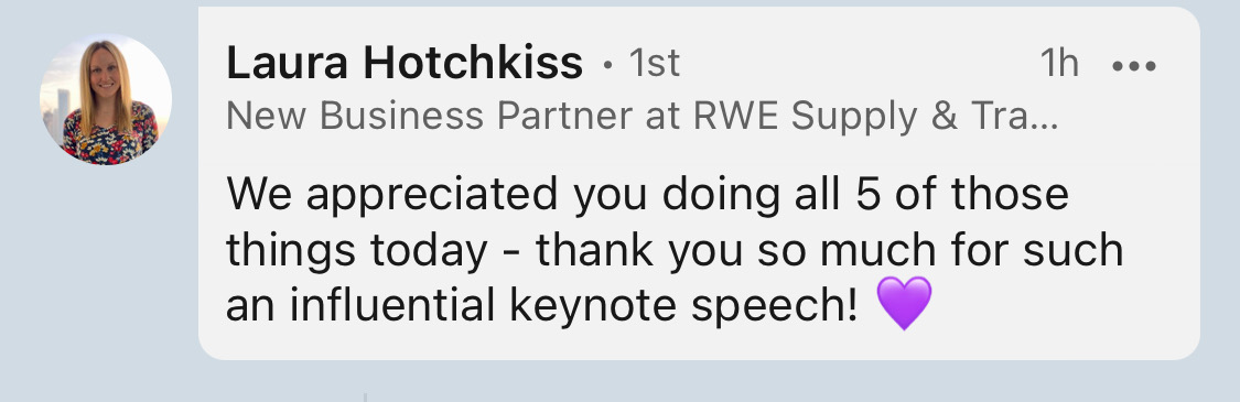Participant message