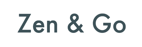 Zen & Go Logo, Iron Grey